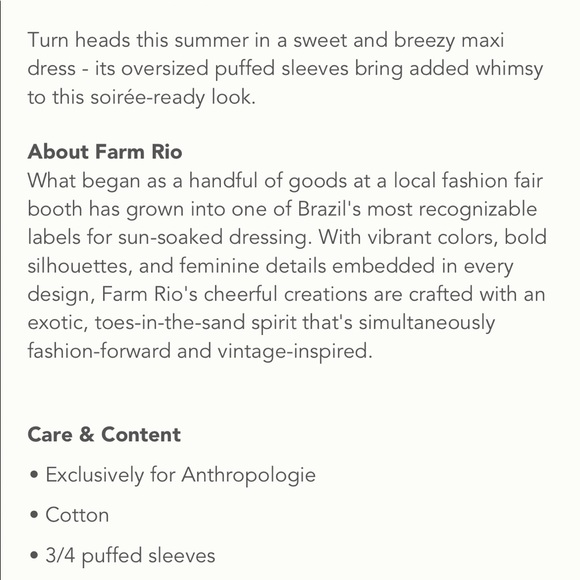 FARM RIO Tiered Colorblocked 3/4 sleeve Maxi Dress XS - Picture 16 of 17